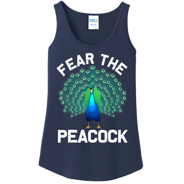 Funny Peacock Art For Women Colorful Peacock Bird Lover Ladies Essential Tank