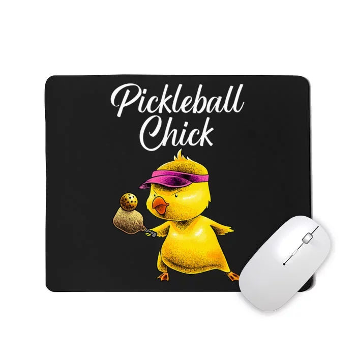 Funny Pickleball Art For Women Girl Paddle Sport Chick Lover Mousepad