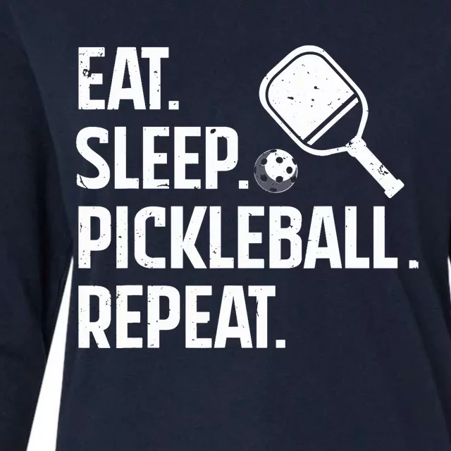 Funny Pickleball Art Pickleball Player Lover Womens Cotton Relaxed Long Sleeve T-Shirt