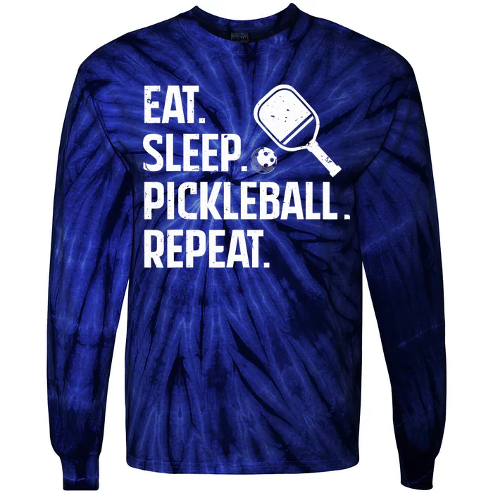 Funny Pickleball Art Pickleball Player Lover Tie-Dye Long Sleeve Shirt