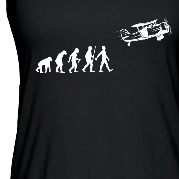 Funny Pilot Art For Airplane Pilot Aviation Lovers Ladies Essential Flowy Tank