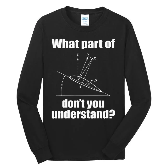 Funny Pilot Art For Aviation Lover Airplane Pilots Tall Long Sleeve T-Shirt