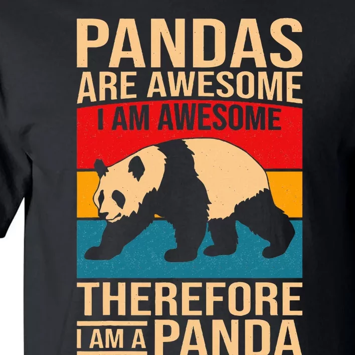 Funny Panda Art For Pandas Are Awesome Tall T-Shirt