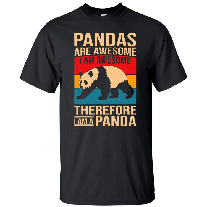 Funny Panda Art For Pandas Are Awesome Tall T-Shirt