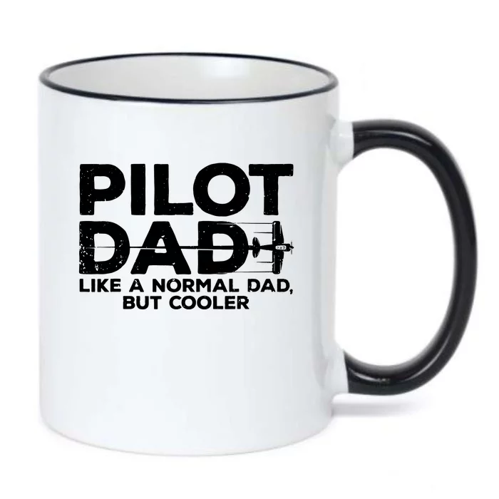 Funny Pilot Art For Dad Men Aviation Airplane Aircraft Pilot Black Color Changing Mug