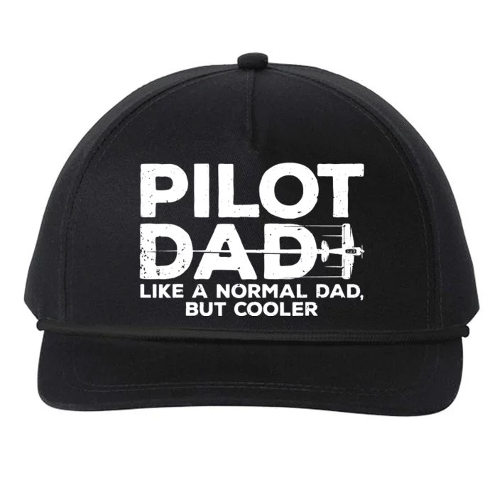 Funny Pilot Art For Dad Men Aviation Airplane Aircraft Pilot Snapback Five-Panel Rope Hat