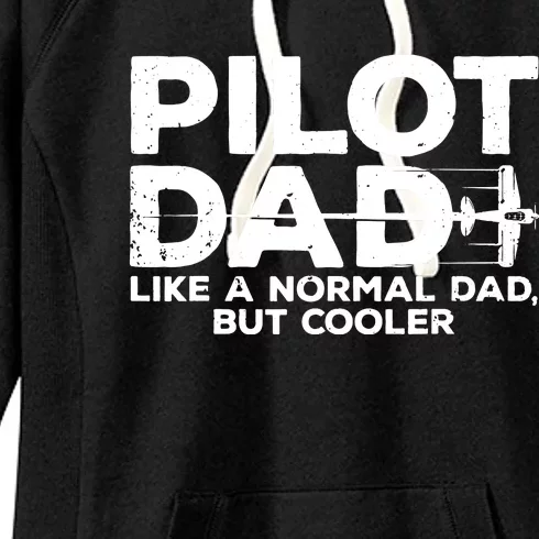 Funny Pilot Art For Dad Men Aviation Airplane Aircraft Pilot Women's Fleece Hoodie