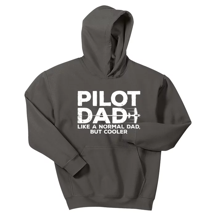 Funny Pilot Art For Dad Men Aviation Airplane Aircraft Pilot Kids Hoodie