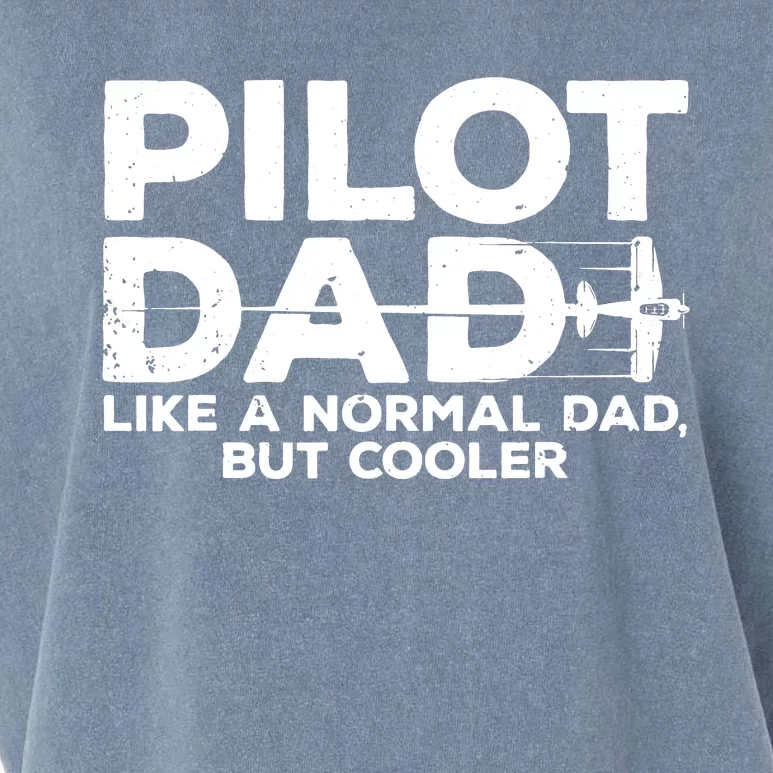 Funny Pilot Art For Dad Men Aviation Airplane Aircraft Pilot Garment-Dyed Women's Muscle Tee