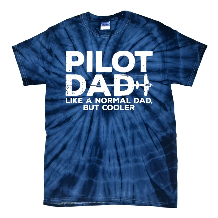 Funny Pilot Art For Dad Men Aviation Airplane Aircraft Pilot Tie-Dye T-Shirt