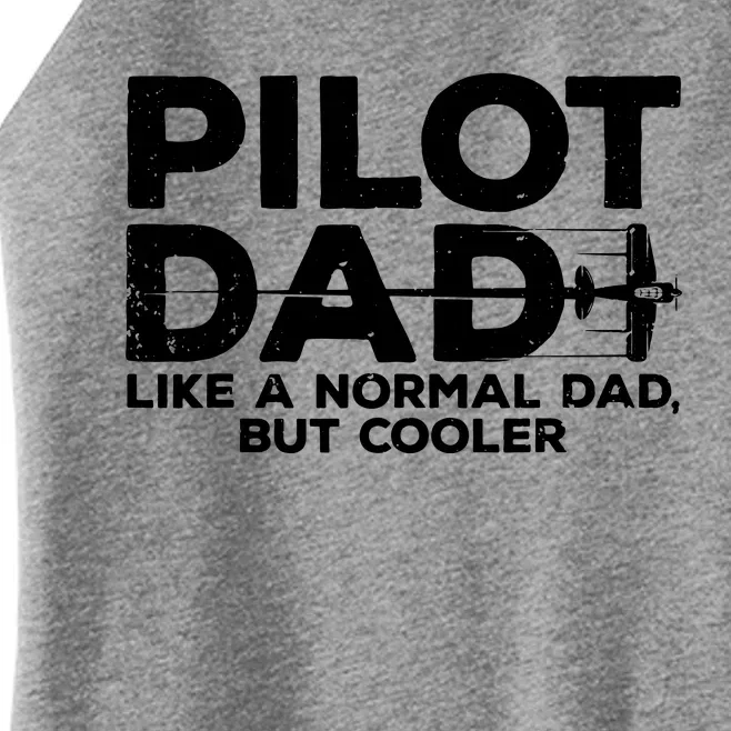 Funny Pilot Art For Dad Men Aviation Airplane Aircraft Pilot Women’s Perfect Tri Rocker Tank