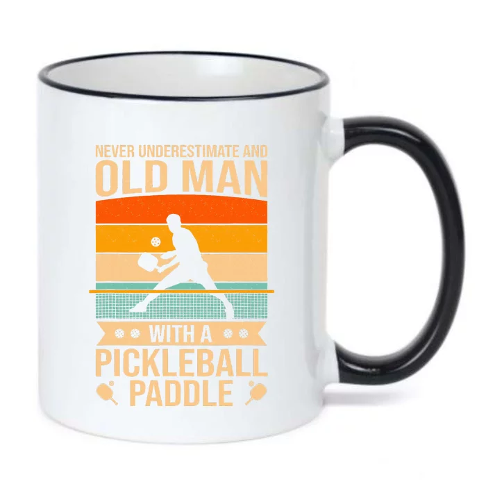 Funny Pickleball Art For Paddle Pickleball Player Black Color Changing Mug