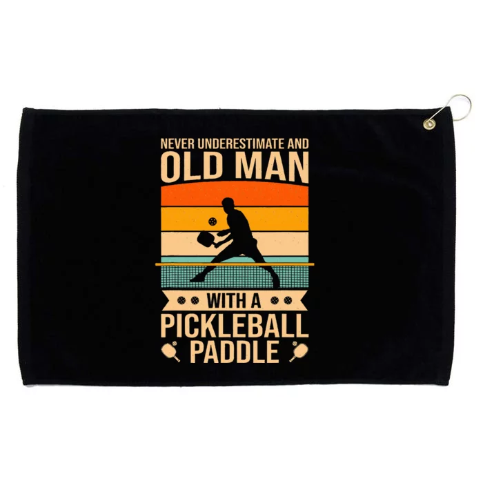 Funny Pickleball Art For Paddle Pickleball Player Grommeted Golf Towel