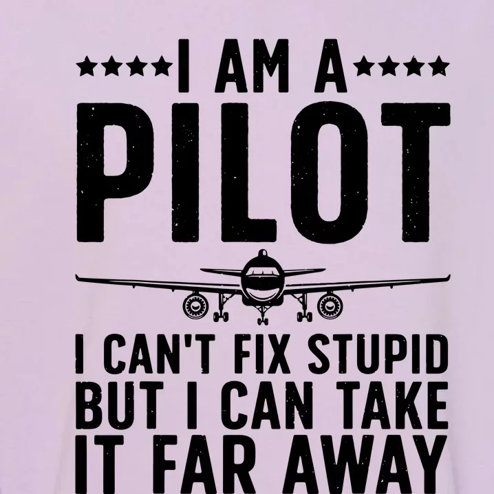 Funny Pilot Art For Men Women Aircraft Themed Airplane Pilot Garment-Dyed Sweatshirt