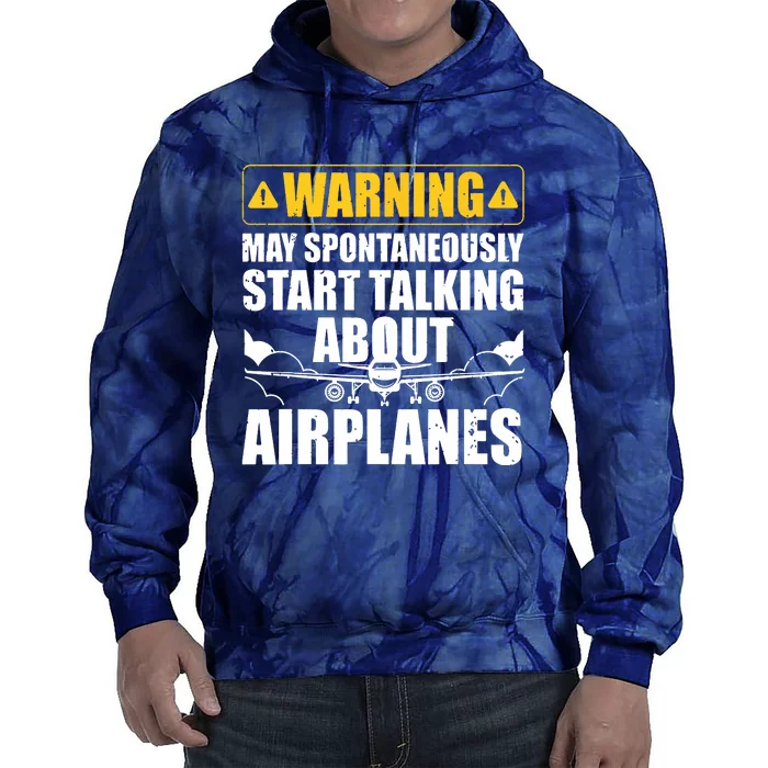 Funny Pilot Art For Men Women Aviation Pilot Airplane Lovers Tie Dye Hoodie