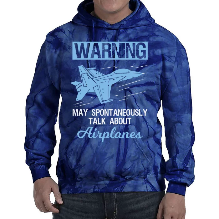 Funny Pilot Aviation Jet Fighter Aeroplane Plane Tie Dye Hoodie