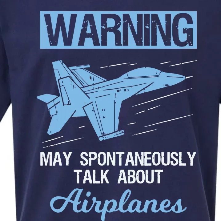 Funny Pilot Aviation Jet Fighter Aeroplane Plane Sueded Cloud Jersey T-Shirt