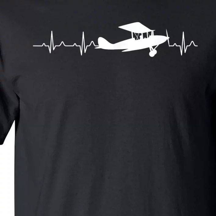 Flying Pilot , Aviation Heartbeat Tall T-Shirt