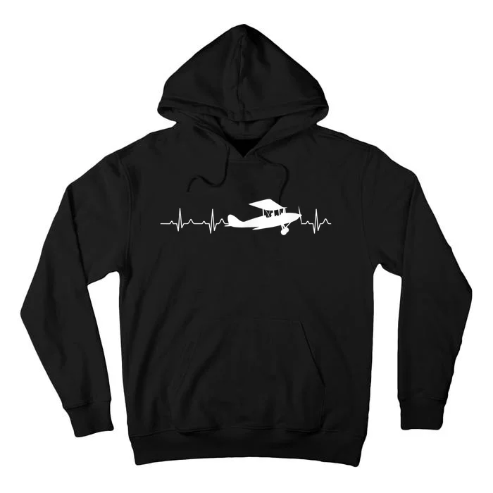 Flying Pilot , Aviation Heartbeat Tall Hoodie