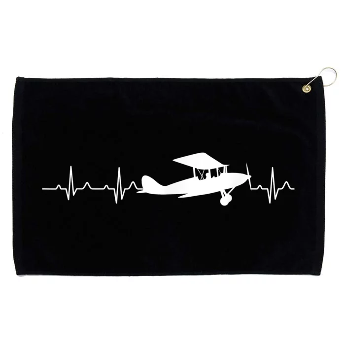 Flying Pilot , Aviation Heartbeat Grommeted Golf Towel