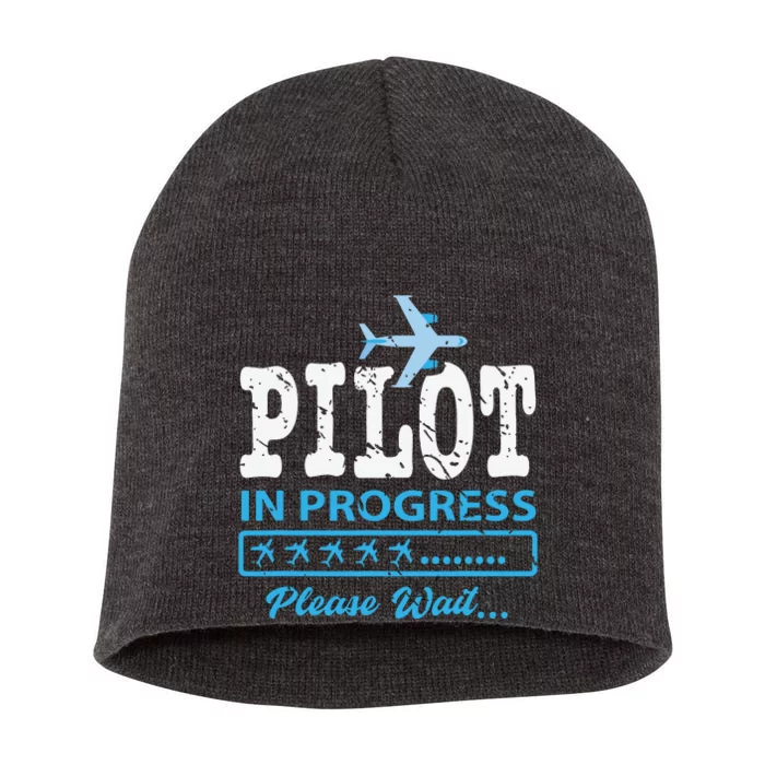 Future Pilot Aviation Student Gift Idea Pilot Short Acrylic Beanie