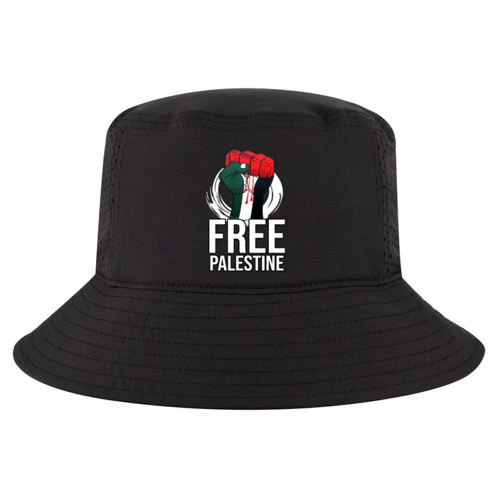 Free Palestine Arabic Support Palestine And Gaza Jerusalem Cool Comfort Performance Bucket Hat