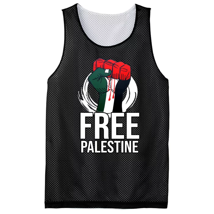 Free Palestine Arabic Support Palestine And Gaza Jerusalem Mesh Reversible Basketball Jersey Tank