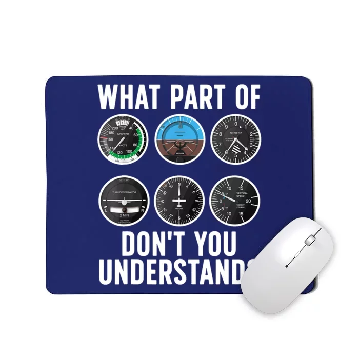 Funny Pilot Art For Wo Airplane Pilots Aviation Lover Mousepad