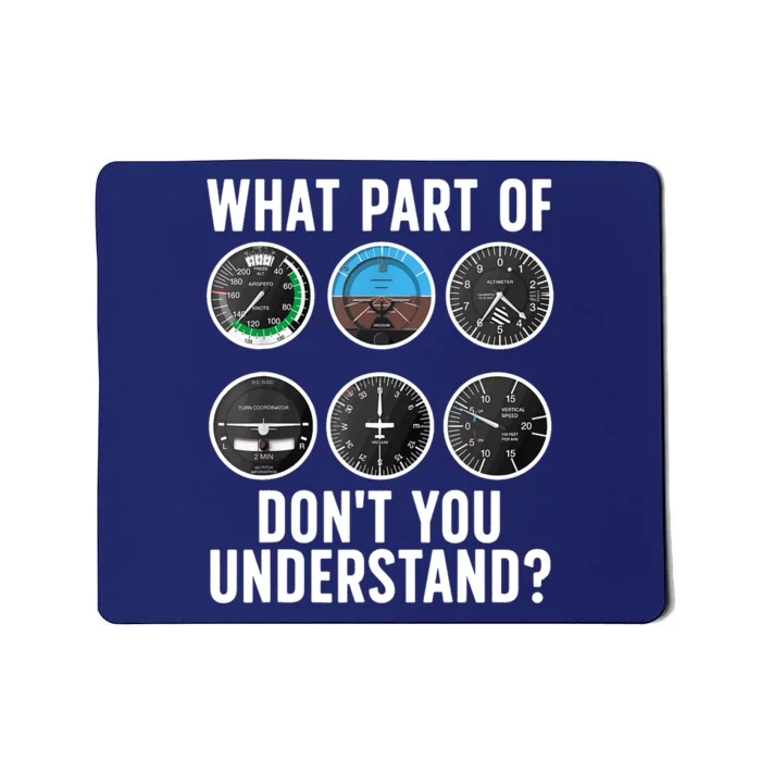 Funny Pilot Art For Wo Airplane Pilots Aviation Lover Mousepad