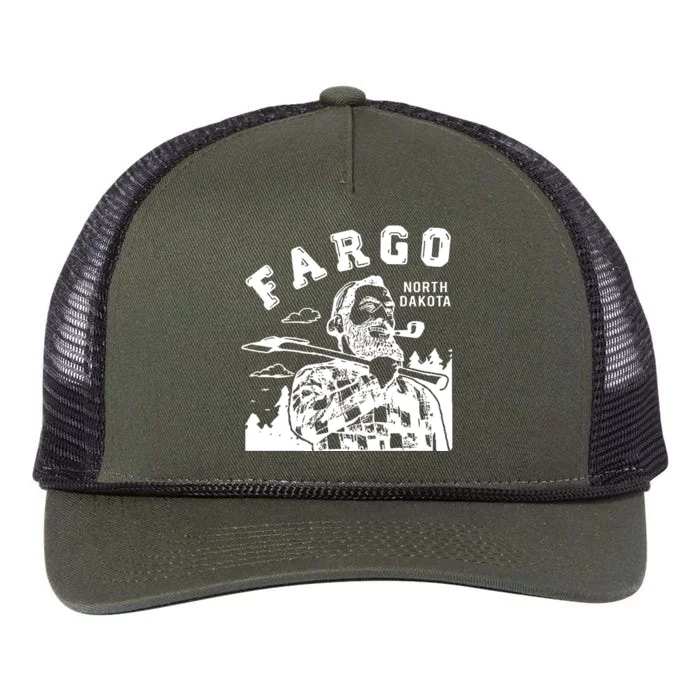 Fargo Paul Bunyan North Dakota Retro Rope Trucker Hat Cap