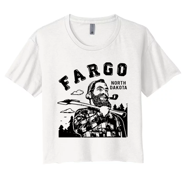 Fargo Paul Bunyan North Dakota Women's Crop Top Tee