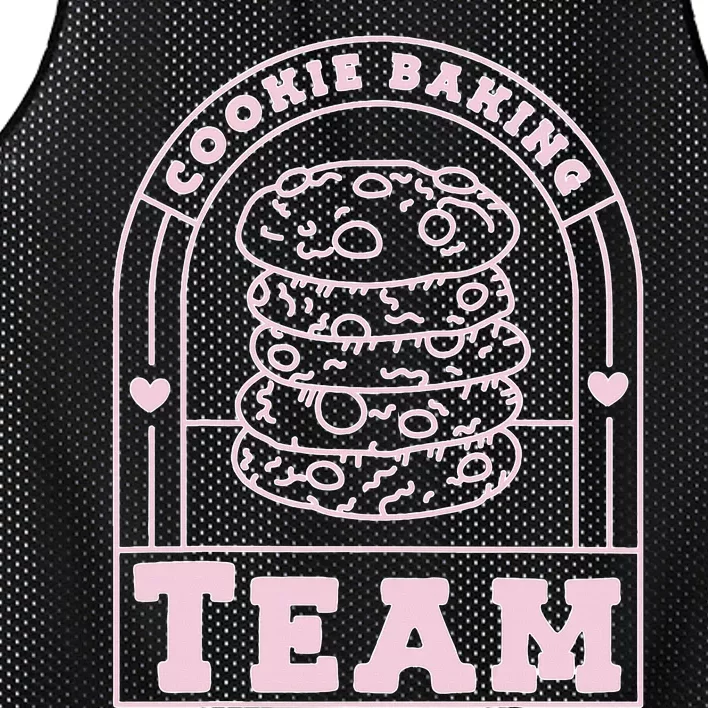 Festive Pajamas Baking Crew Hilarious Holiday Family Mesh Reversible Basketball Jersey Tank