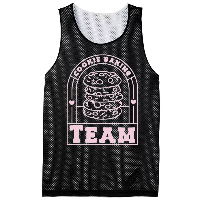 Festive Pajamas Baking Crew Hilarious Holiday Family Mesh Reversible Basketball Jersey Tank