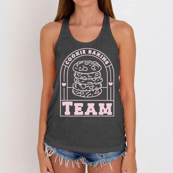 Festive Pajamas Baking Crew Hilarious Holiday Family Women's Knotted Racerback Tank