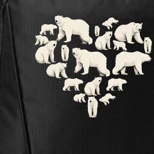 Funny Polar Bear Art For Arctic Polar Bear Lover City Backpack