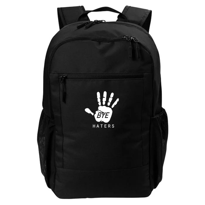 Funny Pictures Bye Haters With Hands Daily Commute Backpack