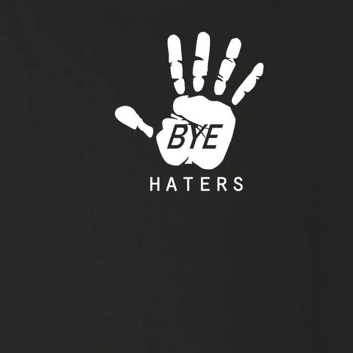 Funny Pictures Bye Haters With Hands Toddler Long Sleeve Shirt