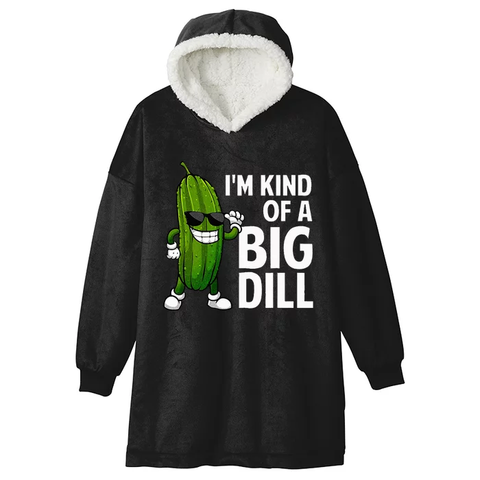 Funny Pickle Big Dill Pickle Lover Hooded Wearable Blanket