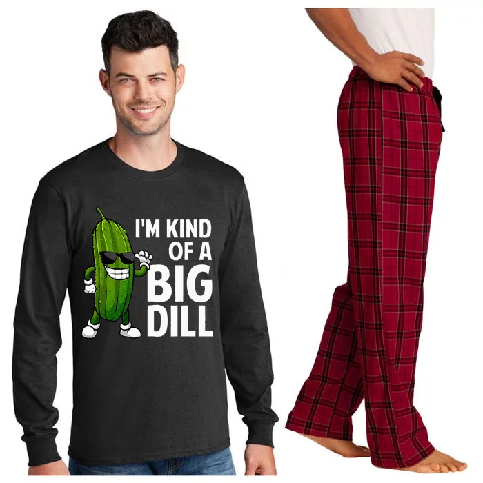 Funny Pickle Big Dill Pickle Lover Long Sleeve Pajama Set