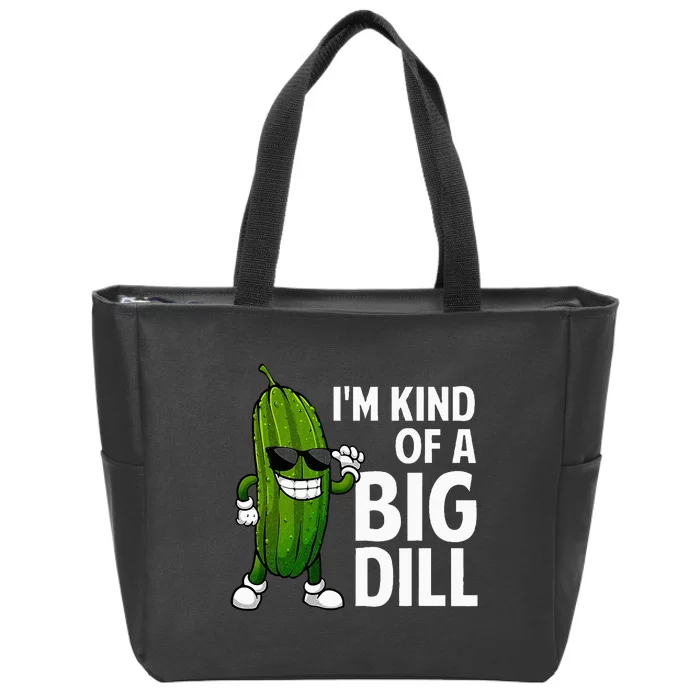 Funny Pickle Big Dill Pickle Lover Zip Tote Bag