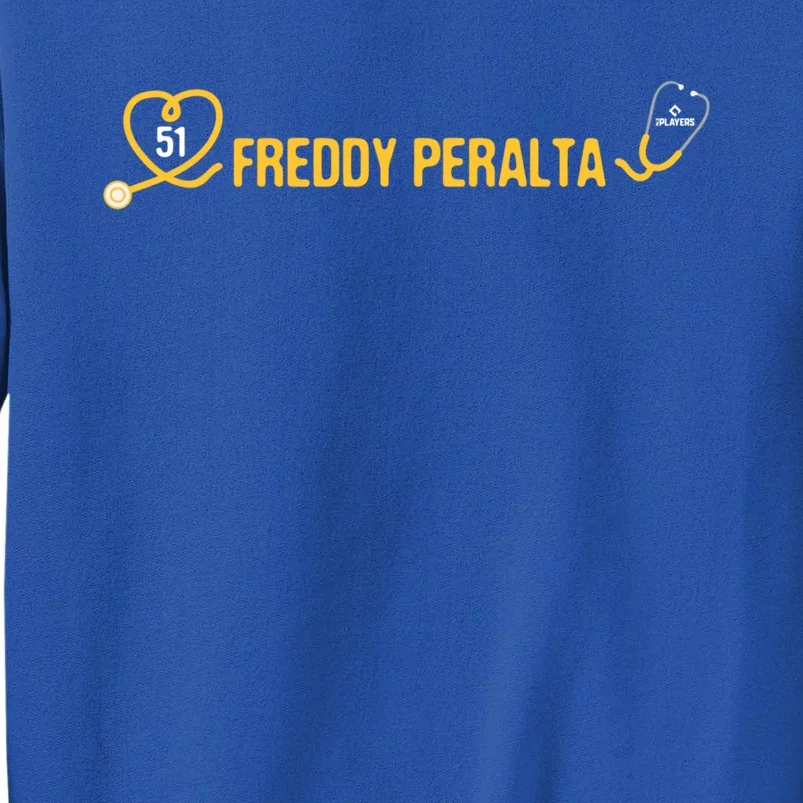 Freddy Peralta Baseball Player Medical Student Doctor Funny Gift Tall Sweatshirt