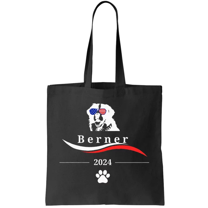 Funny Political Bernese Mountain Dog Feel The Berner Tote Bag