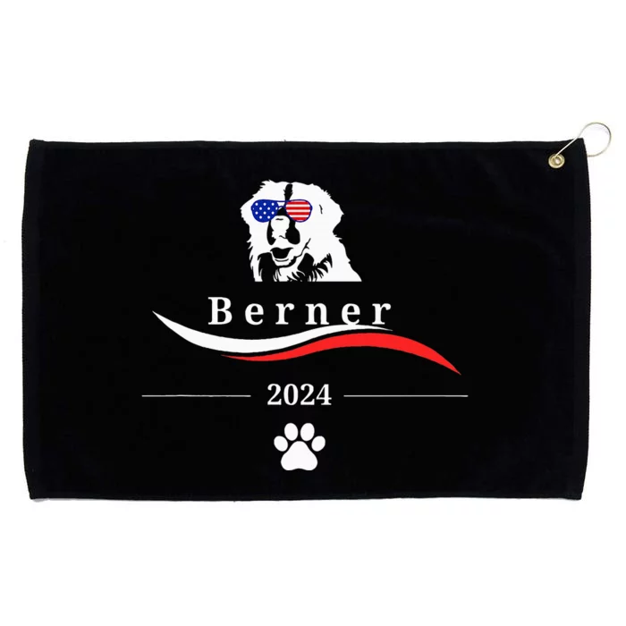 Funny Political Bernese Mountain Dog Feel The Berner Grommeted Golf Towel