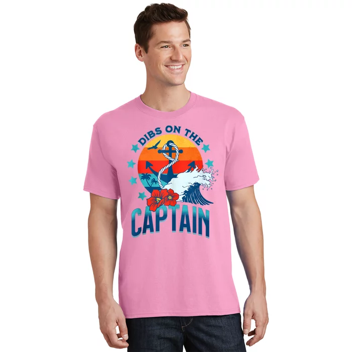 Funny Pontoon Boat Captain Dibs On The Captain T-Shirt