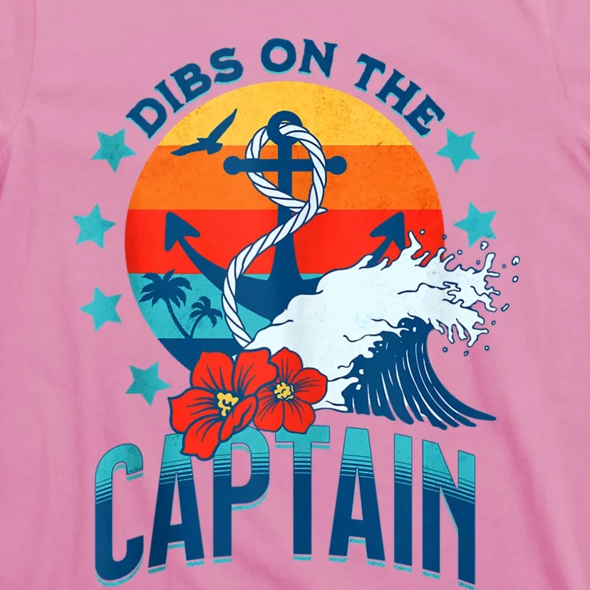 Funny Pontoon Boat Captain Dibs On The Captain T-Shirt