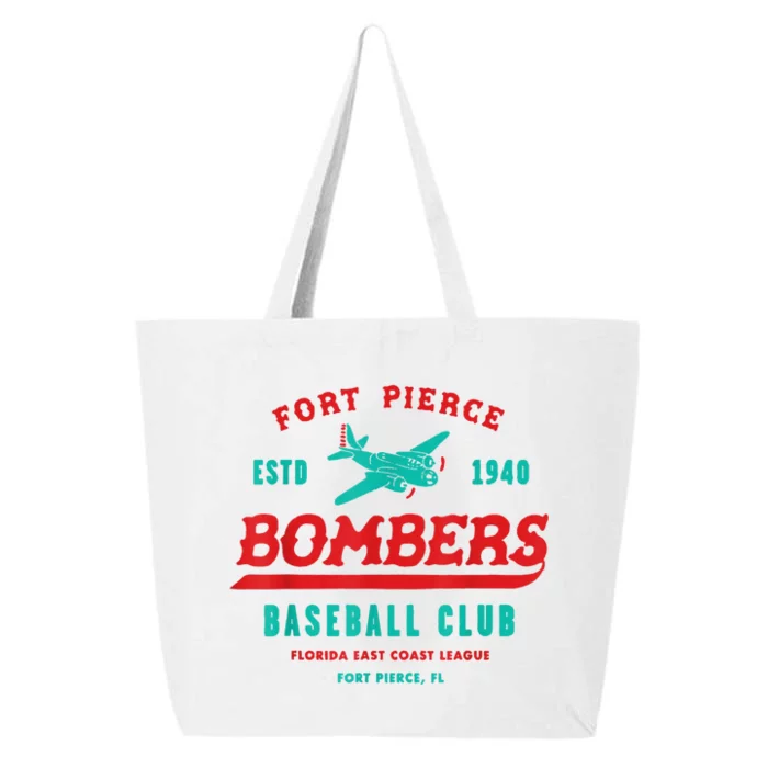 Fort Pierce Bombers Baseball Club Vintage 25L Jumbo Tote