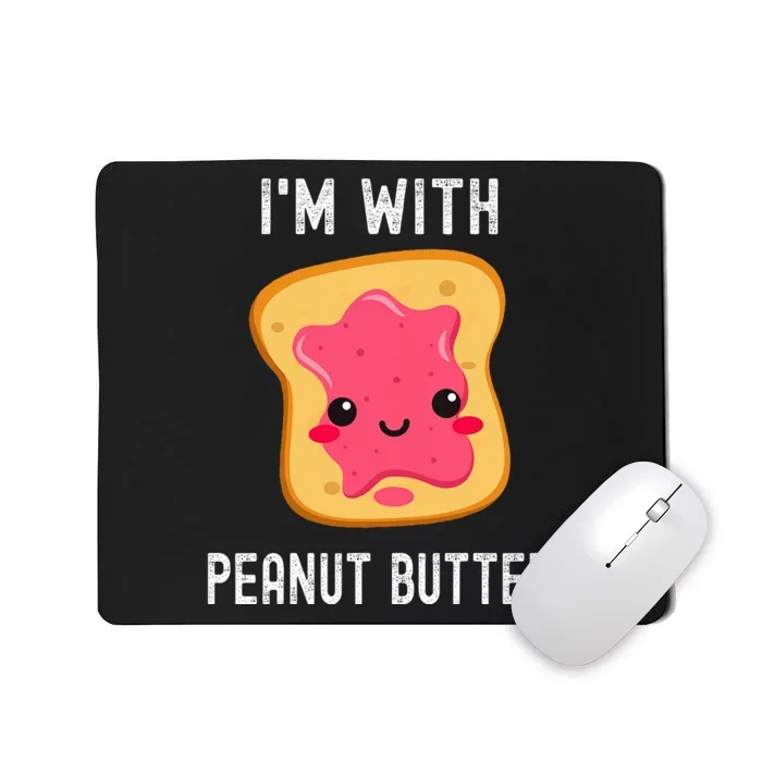 Funny Peanut Butter Jelly Matching Couples His & Hers Mousepad