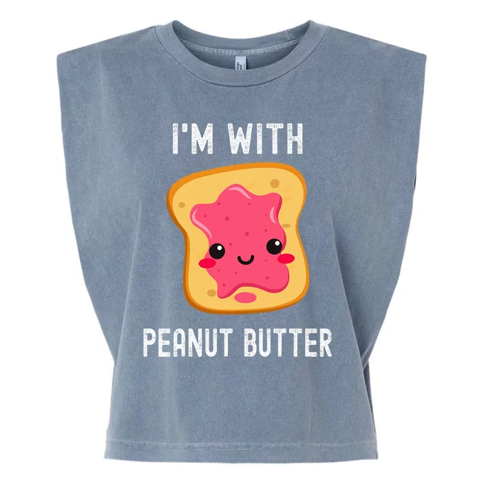 Funny Peanut Butter Jelly Matching Couples His & Hers Garment-Dyed Women's Muscle Tee