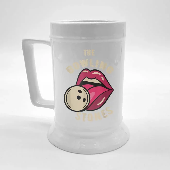 Funny Pun Bowling Stone Front & Back Beer Stein