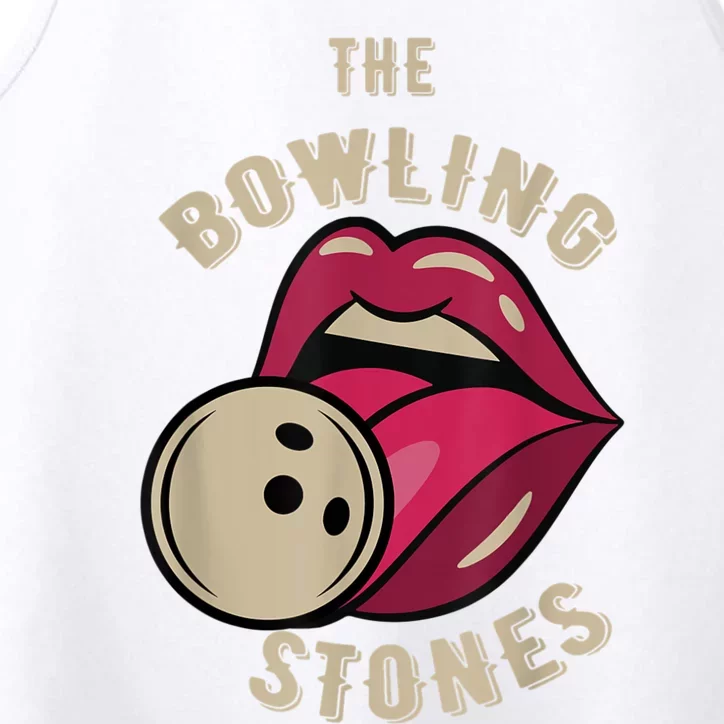 Funny Pun Bowling Stone Performance Tank